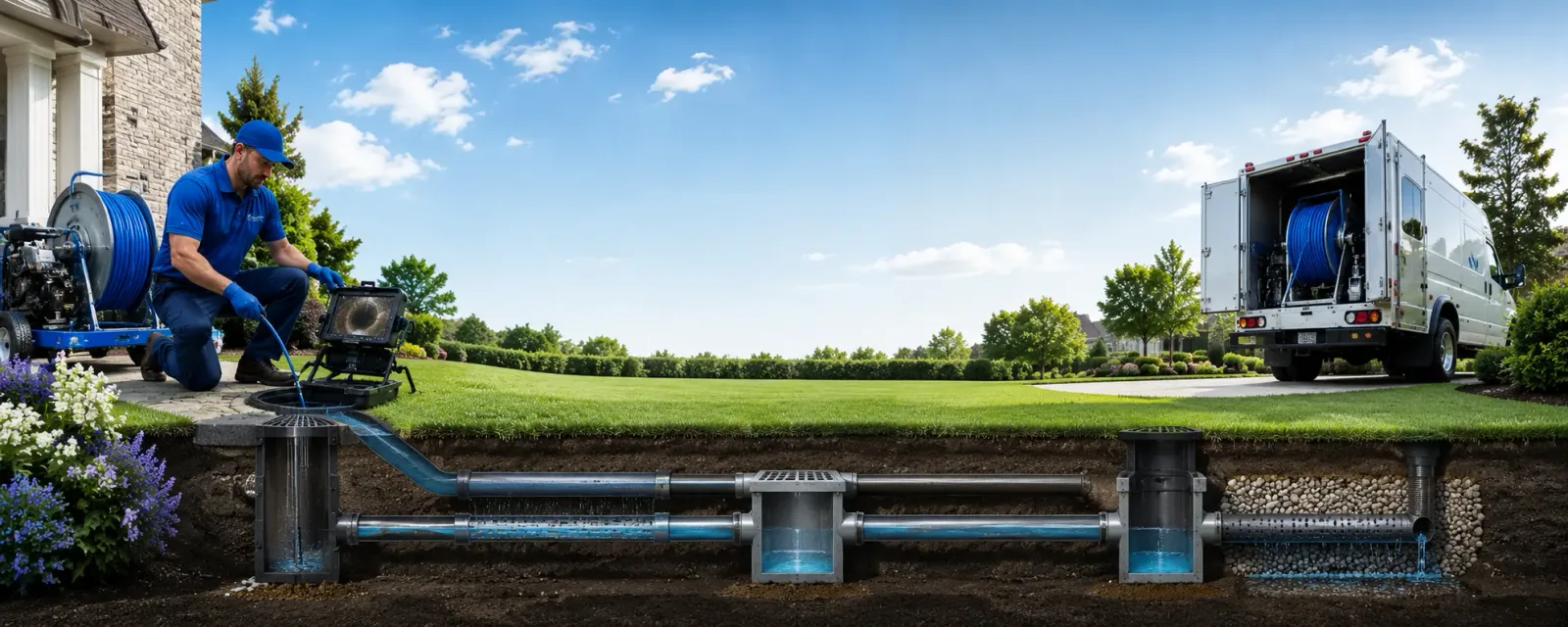 Outdoor drain cleaning information for Thompsonville, IL